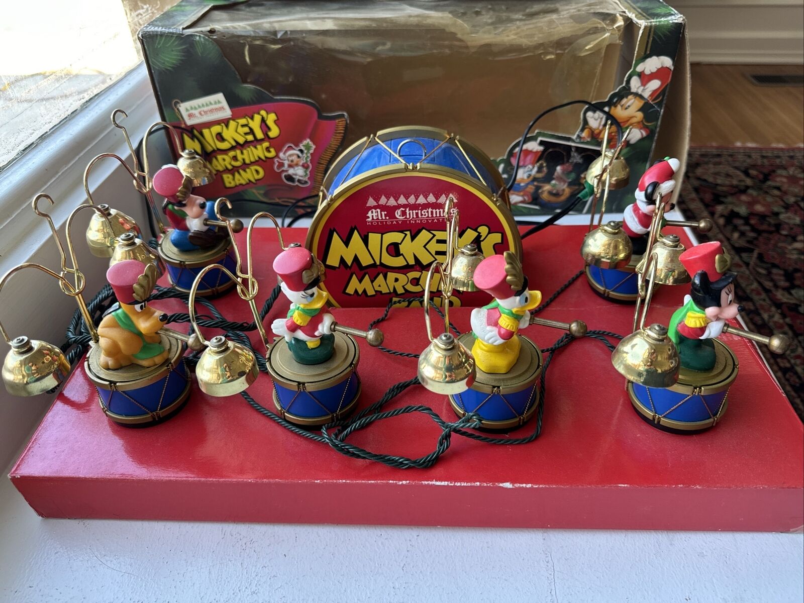 Vintage 1993 Disney Mickey's Marching Band 35 Christmas Carols Mr Christmas 0221