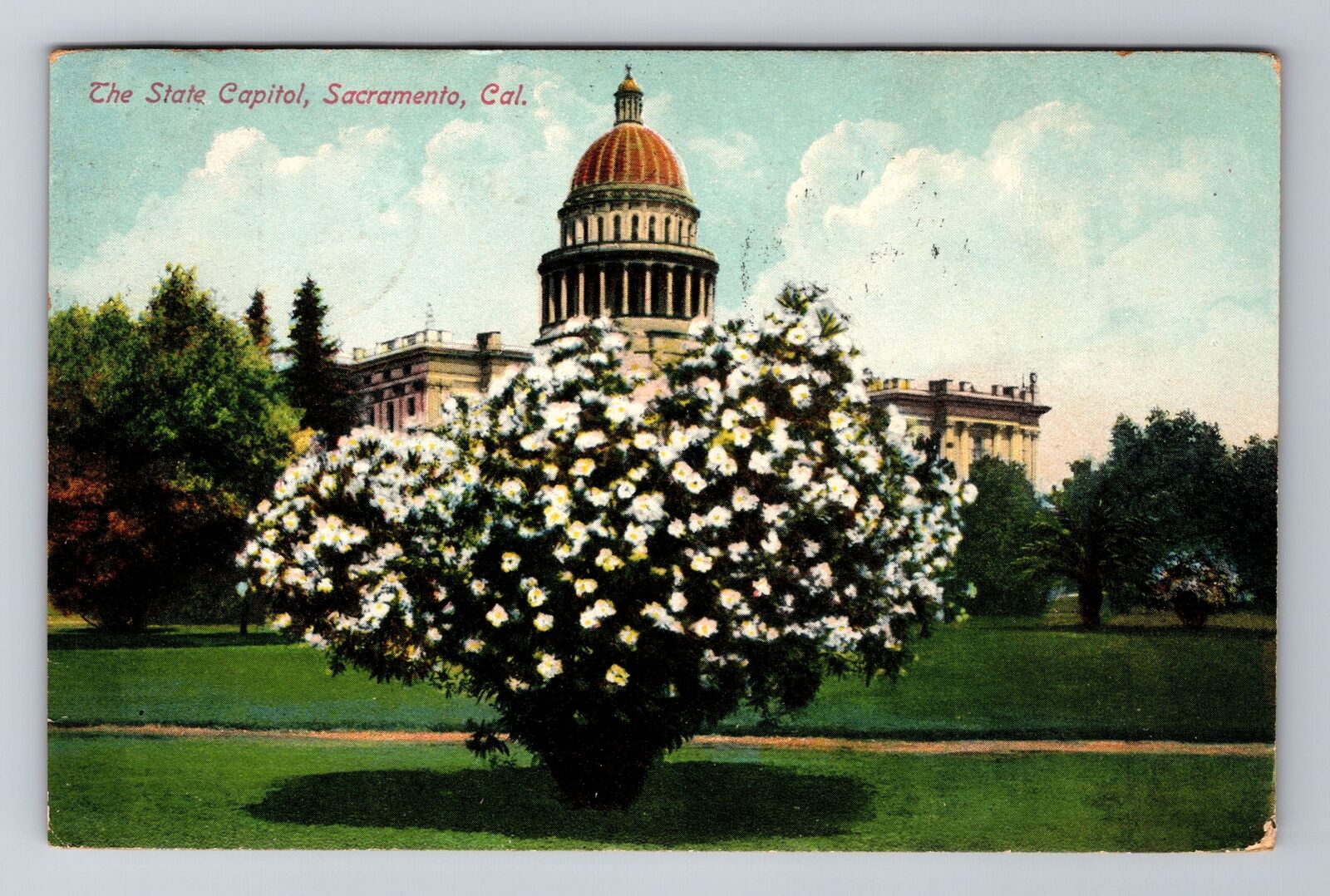 Sacramento CA-California, the State Capitol, Antique Vintage Souvenir Postcard