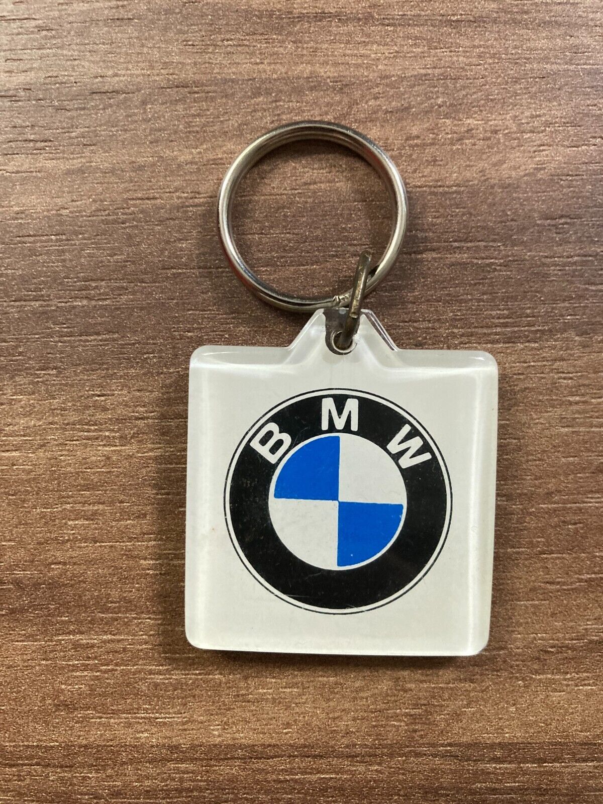Vintage BMW Danish Plastic Keychain - Rare 1980s Car Dealership