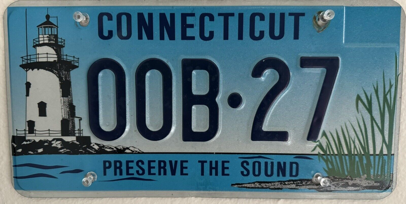 Connecticut Preserve The Sound Lighthouse License Plate