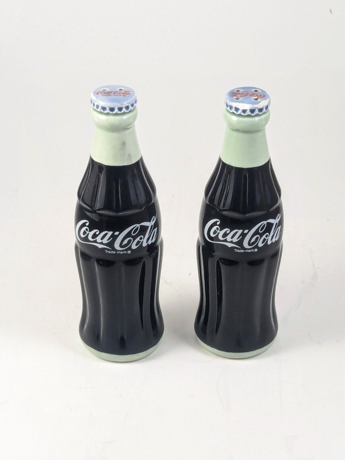 Vintage Coca Cola Bottle Salt & Pepper Shakers 