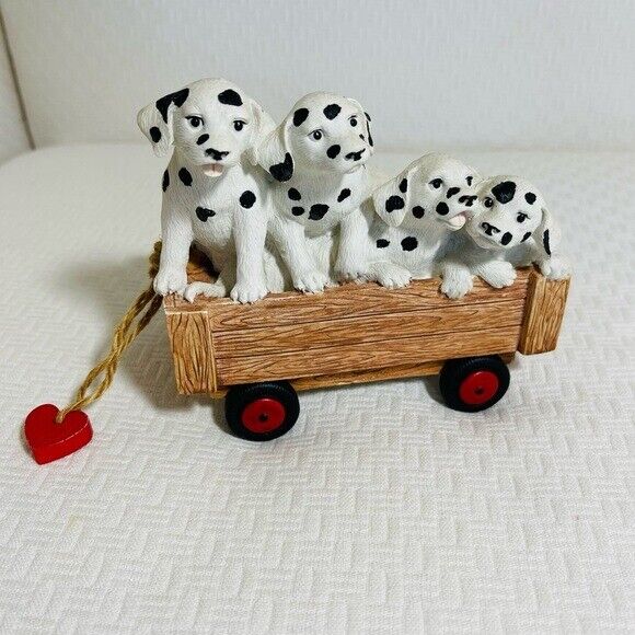 Dalmatians Dogs in Wagon Musical Decor Collectible Westland You’ve got a Friend