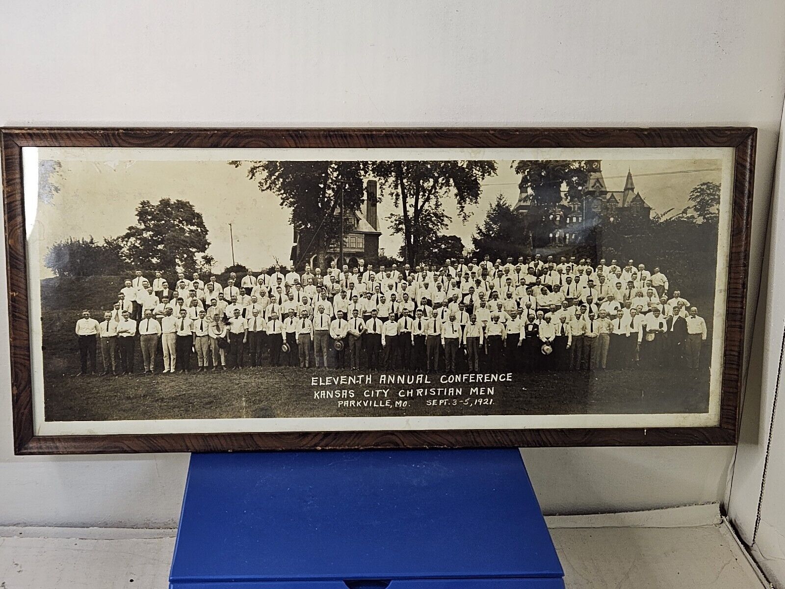 11th annual conference of Christian men 1921 Group Photo Parkville Mo antique 