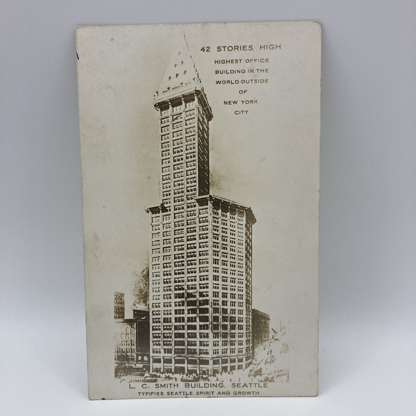 Vintage Postcard L.C. Smith Building Seattle Washington 