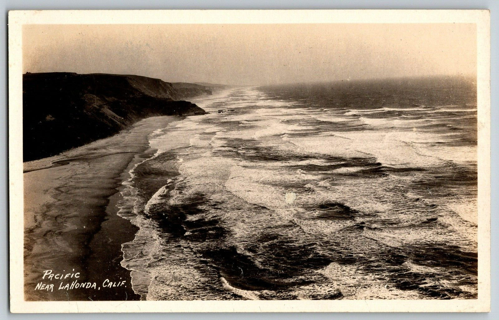 RPPC Vintage Postcard - California - Near Lahonda Pacific - Unposted