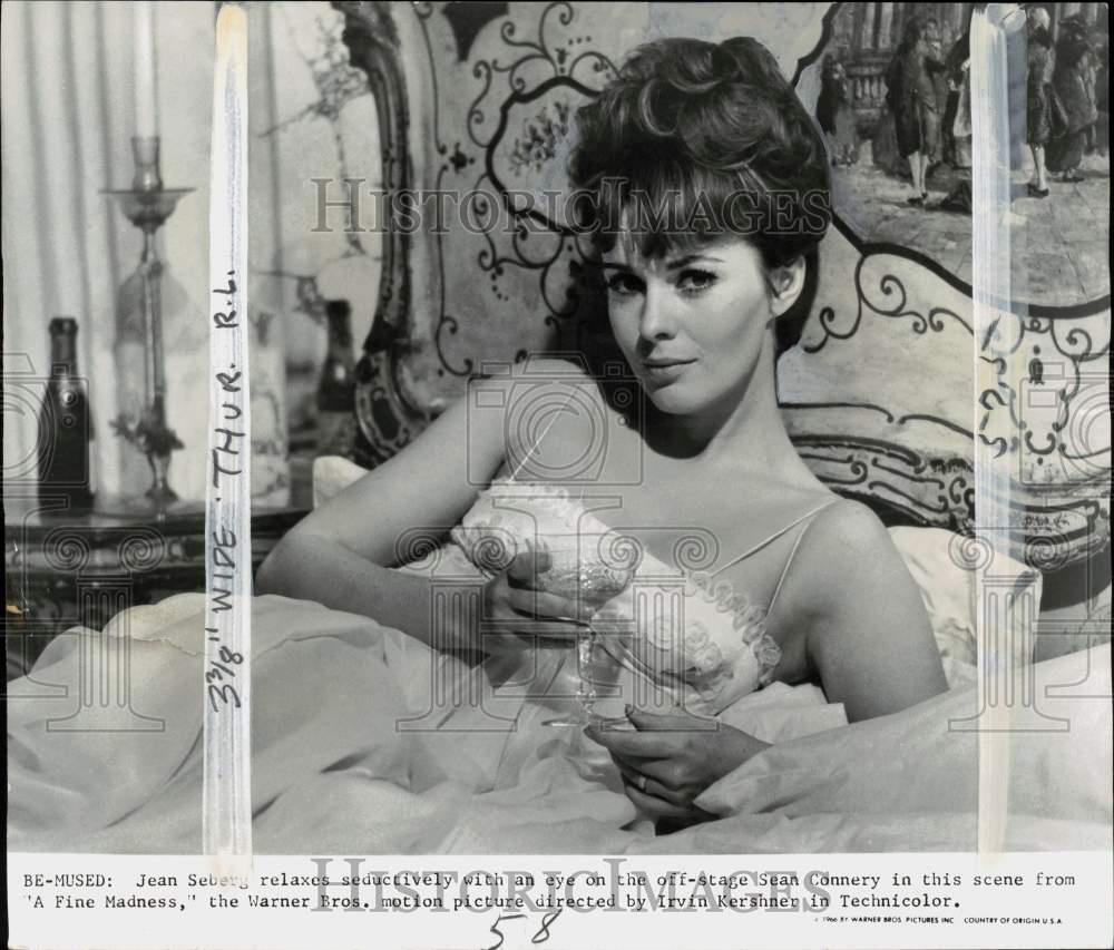 1966 Press Photo Actress Jean Seberg stars in \