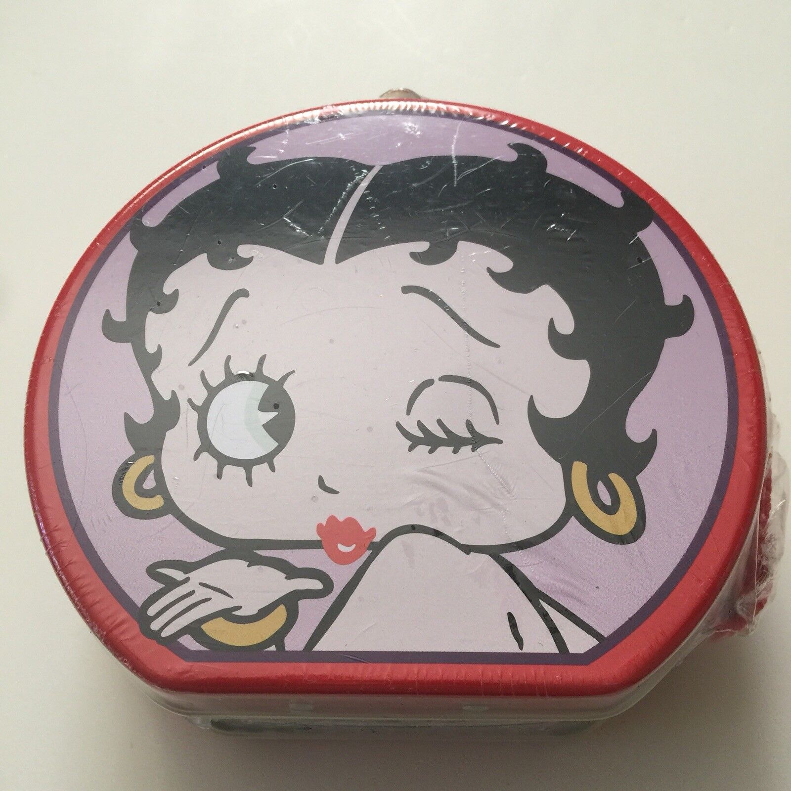 Betty Boop Winking Collectible Red Candy Purse Tin Container 1999 SEALED VINTAGE