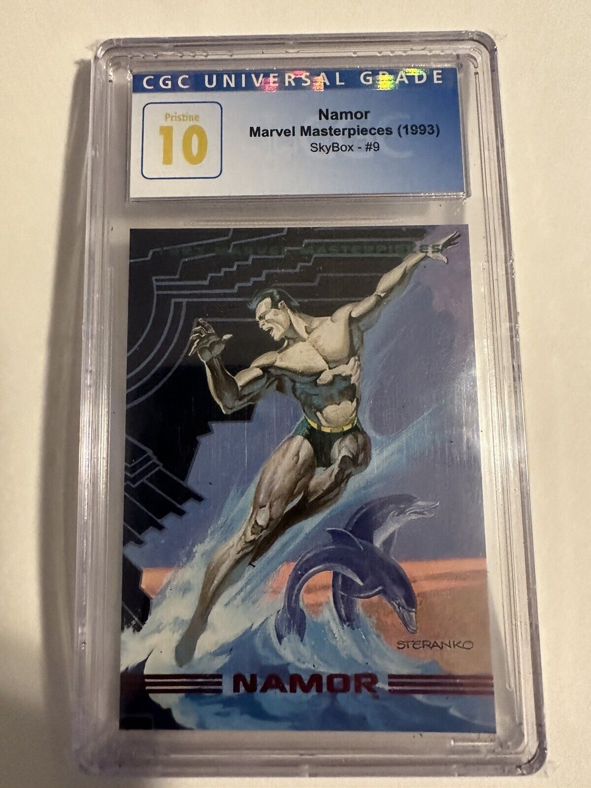 1993 Marvel Masterpieces #9 Namor CGC 10 Pristine Gem Mint