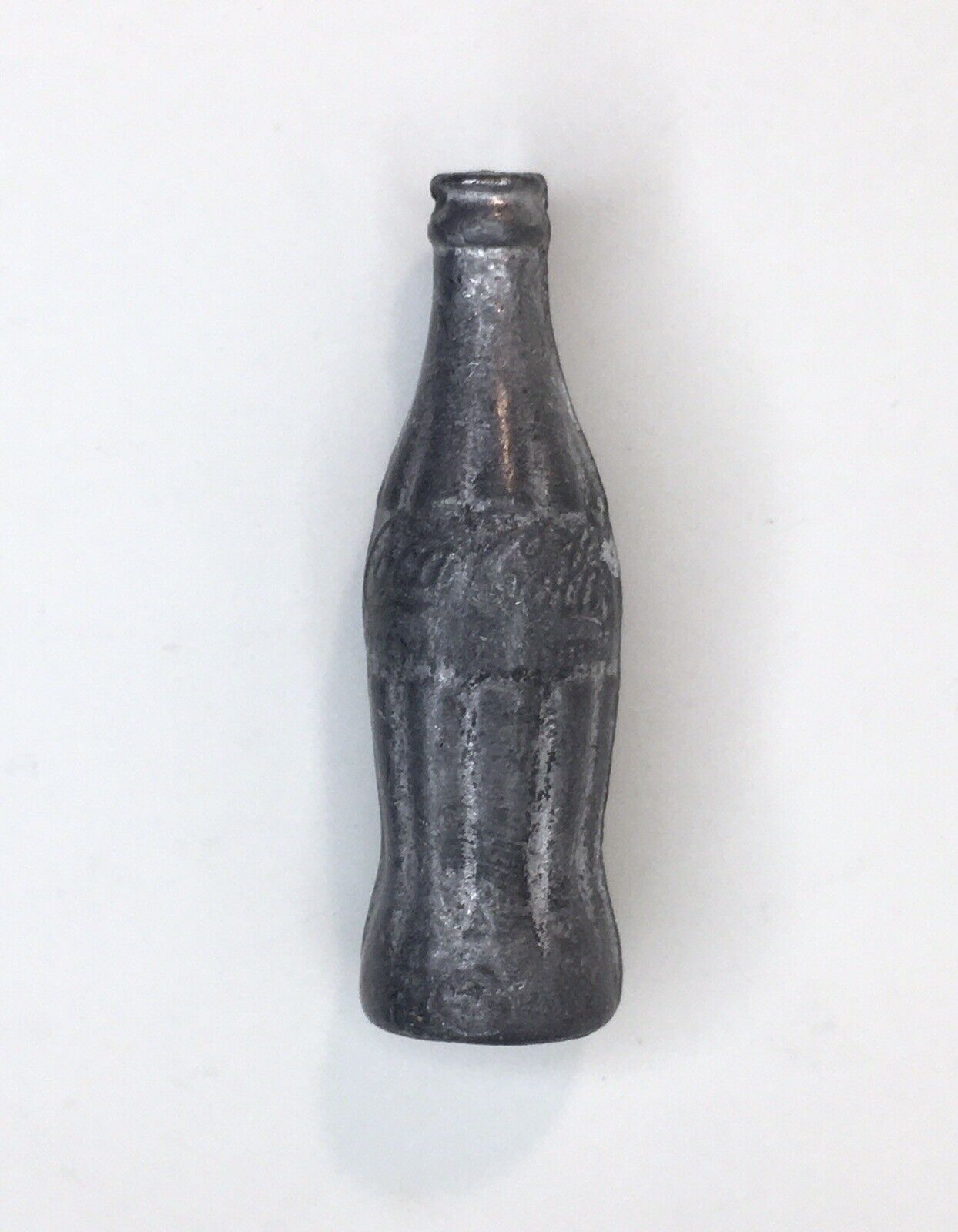 Vintage Miniature Coca Cola Soda Pop Bottle Solid Metal 1.5\