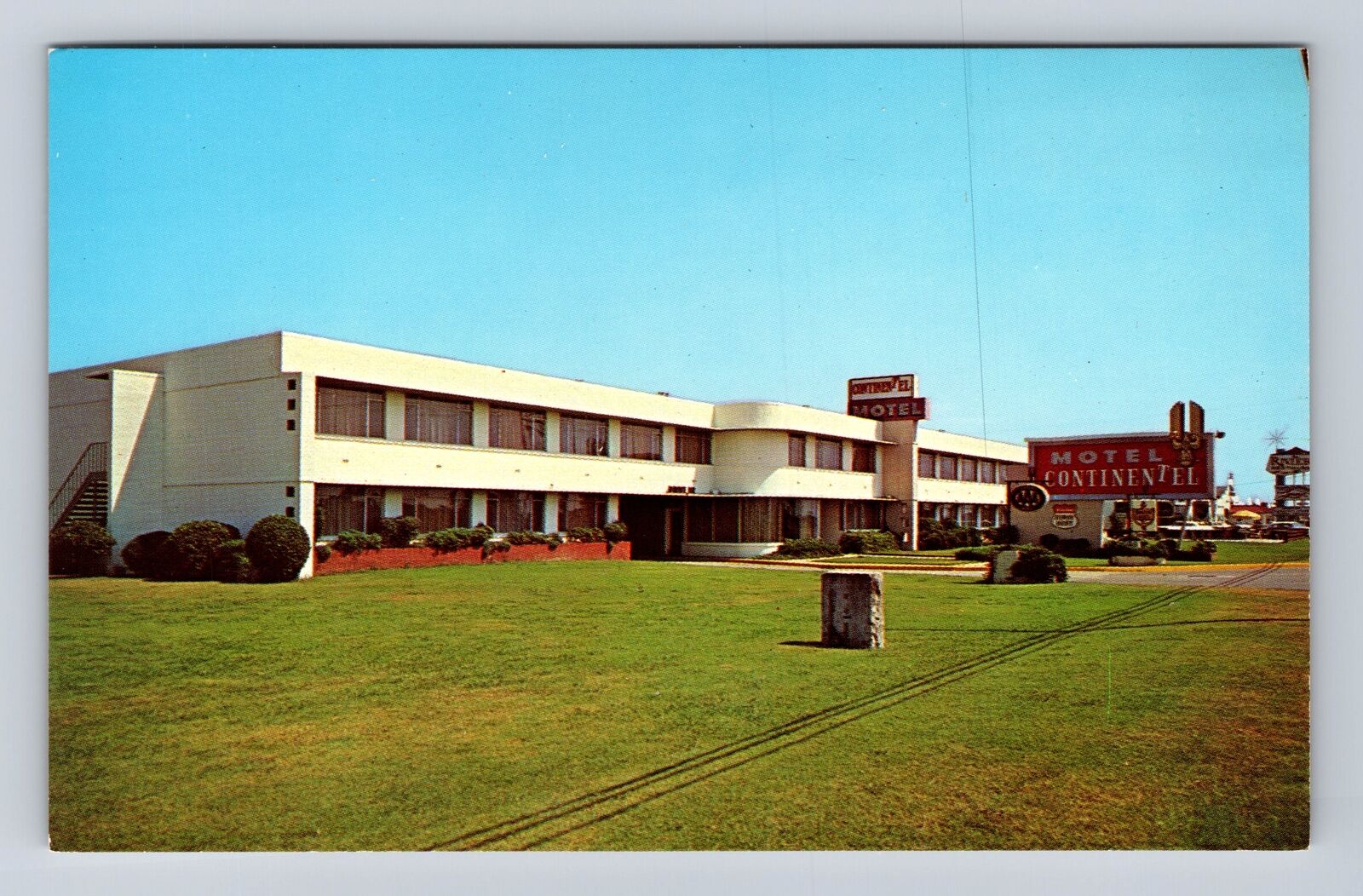 Montgomery AL-Alabama, Motel Continental Advertising, Vintage Souvenir Postcard