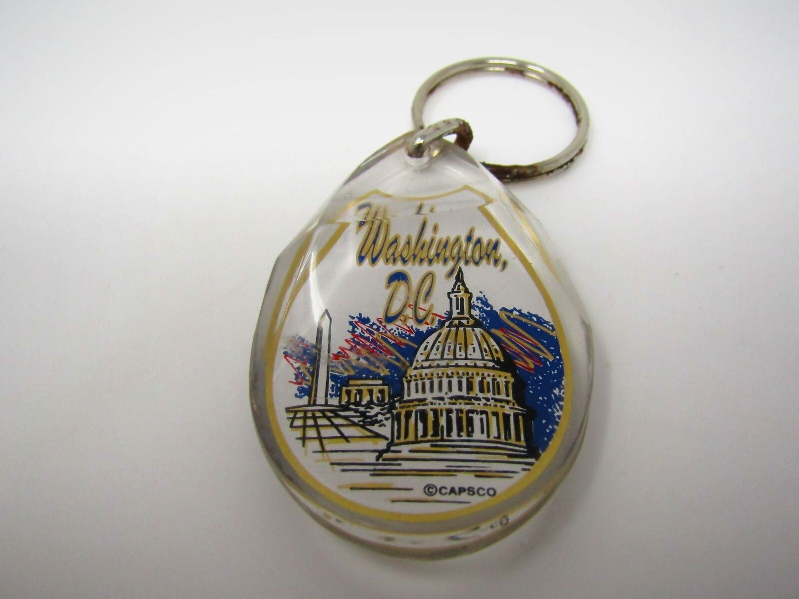 Vintage Keychain Charm: Washington DC