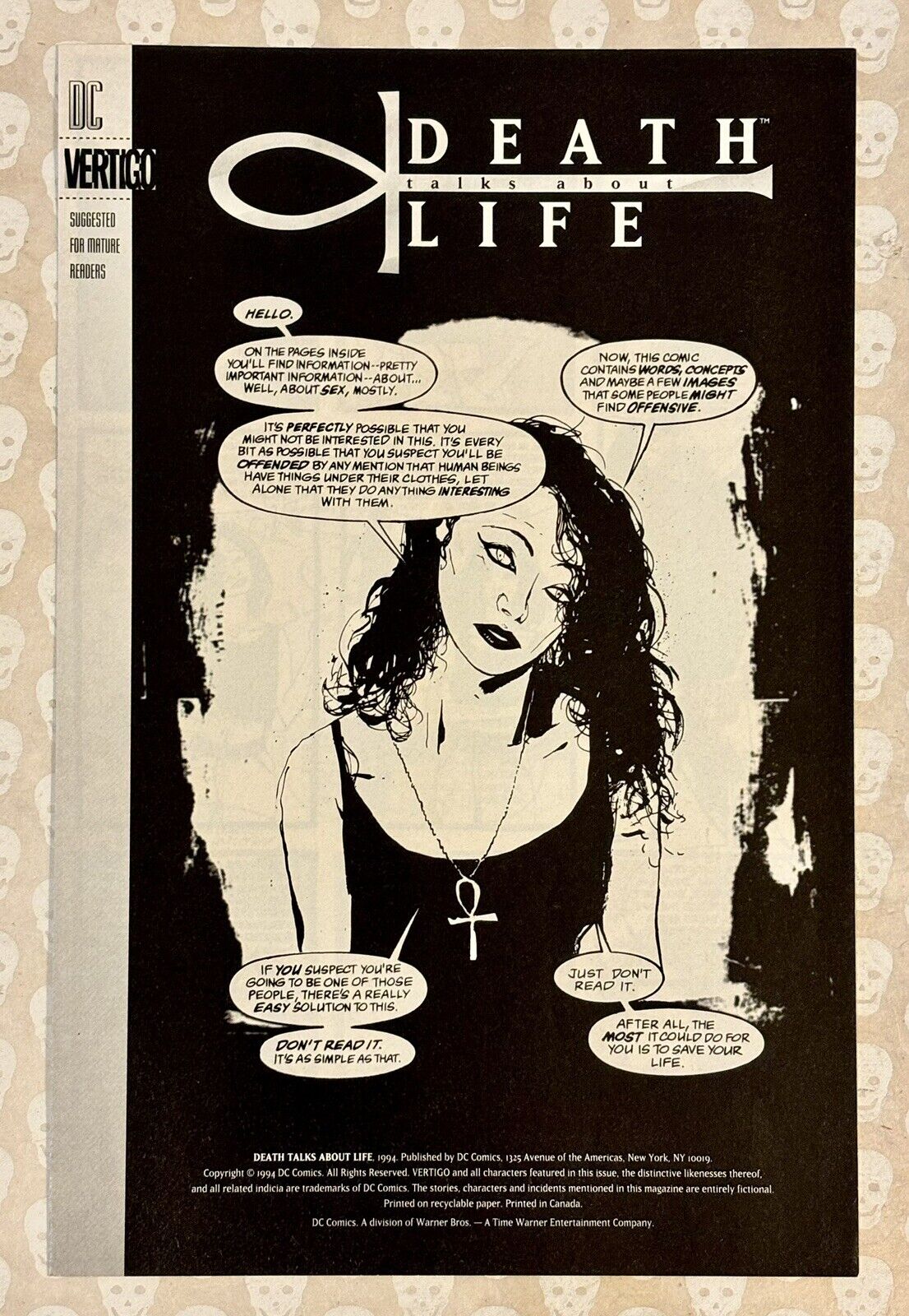 Death Talks About Life DC Vertigo 1994
