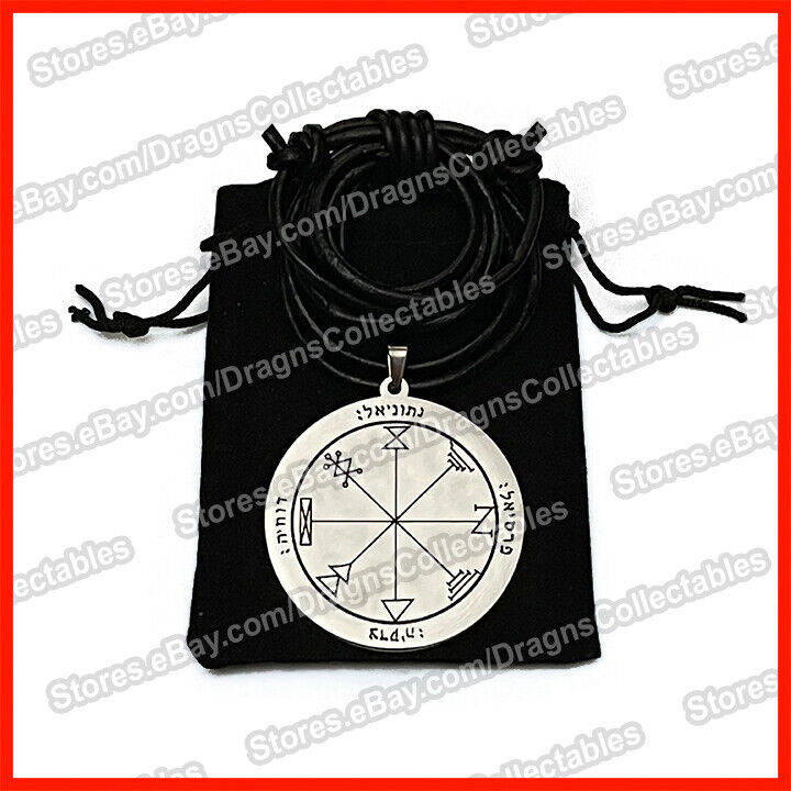First pentacle of Jupiter King Solomon talisman seal necklace Stainless Steel