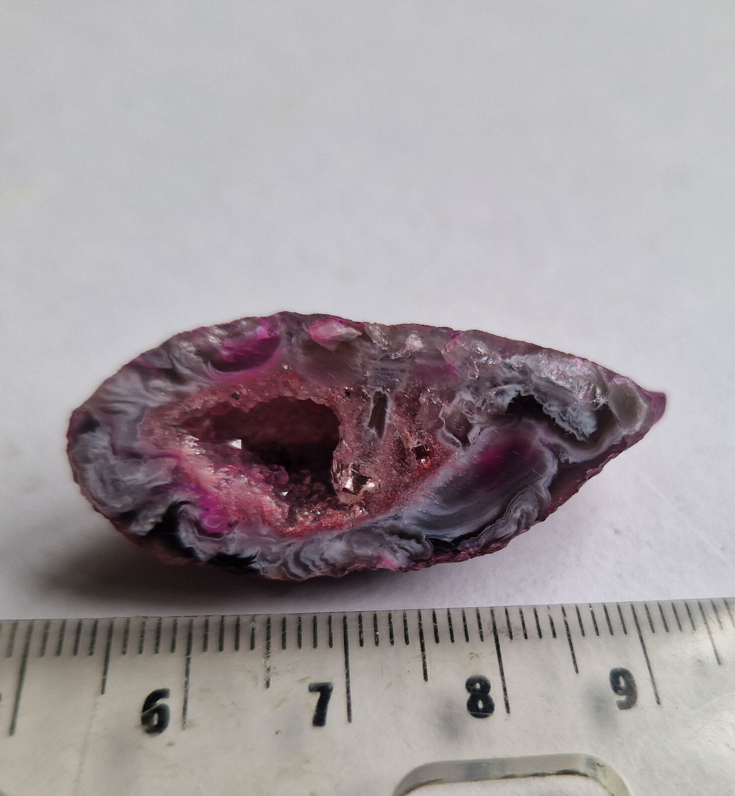 Super Shimmery Agate Half Geode   4.2cm