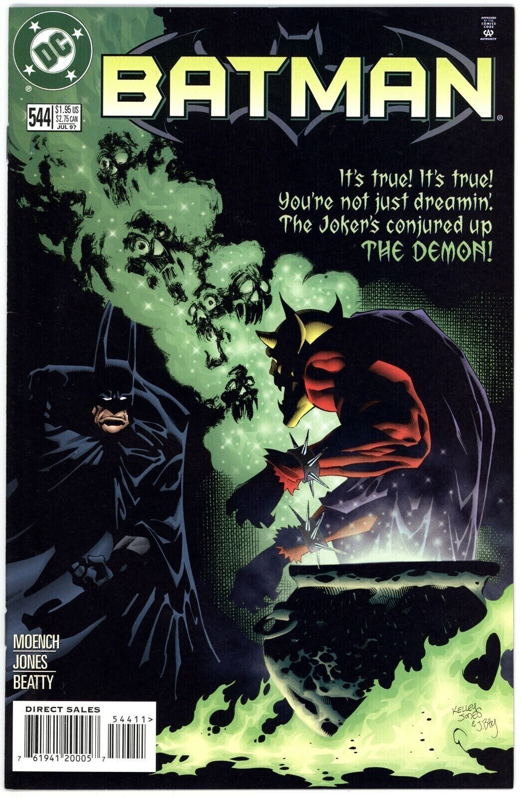 Batman #544 NM 9.4 1997 Kelley Jones Cover