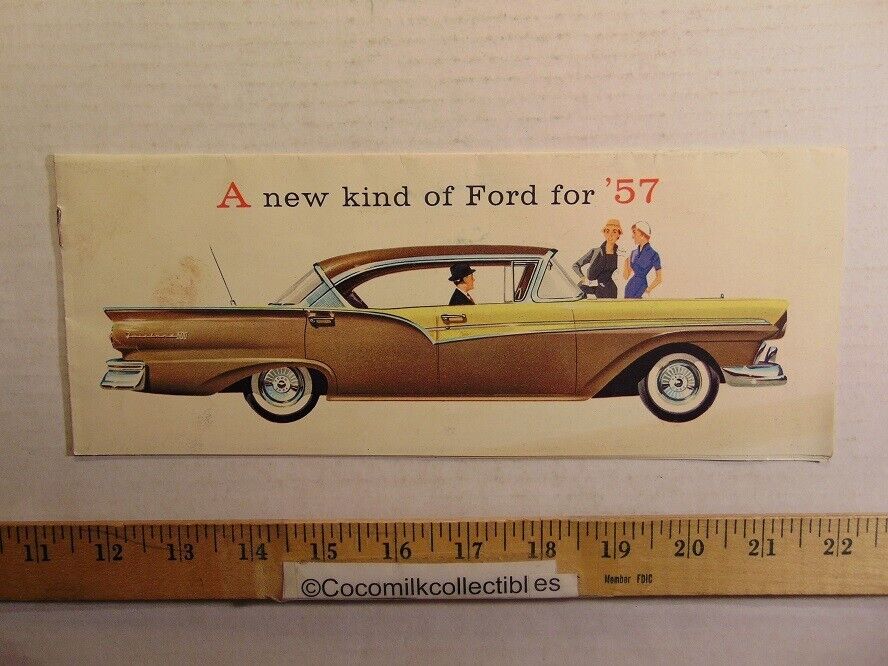 Vintage 1957 A New Kind of Ford For 57 Brochure