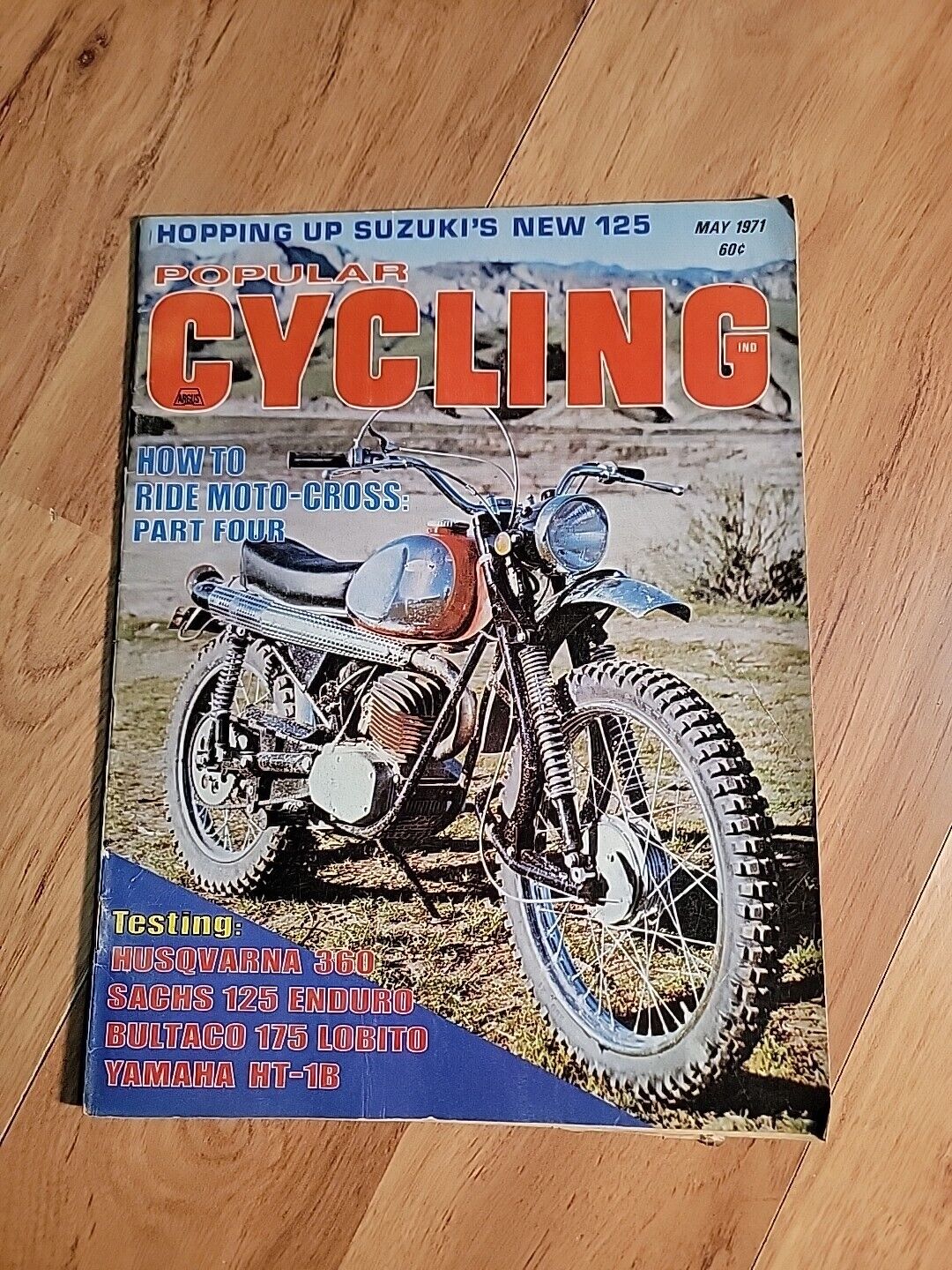 Vintage Popular Cycling Magazine May 1971 husqvarna sacs bultaco yamaha