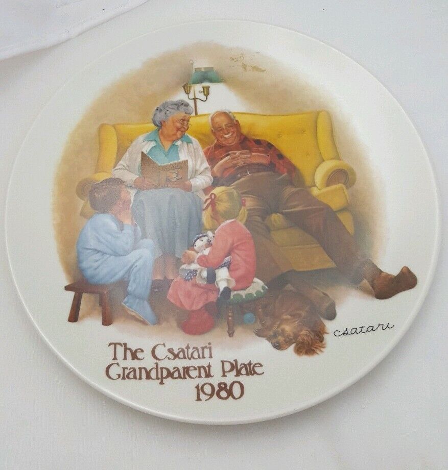 The Csatari Grandparent Plate 1980 \