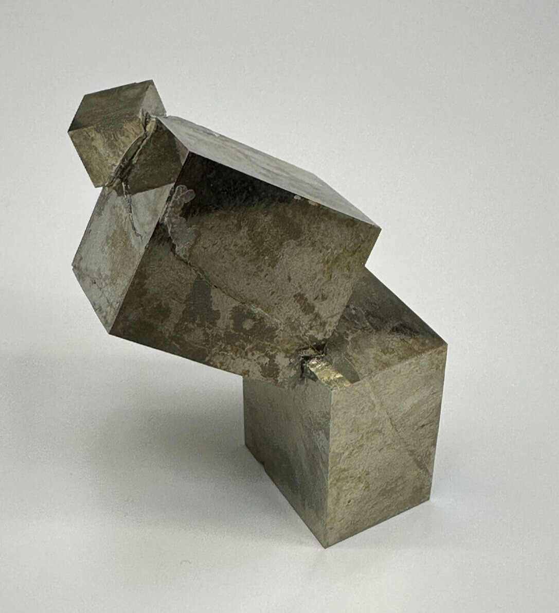 LARGE Lusterous Entwined Interlocking Pyrite Cube Cluster___Navajun Mine , Spain