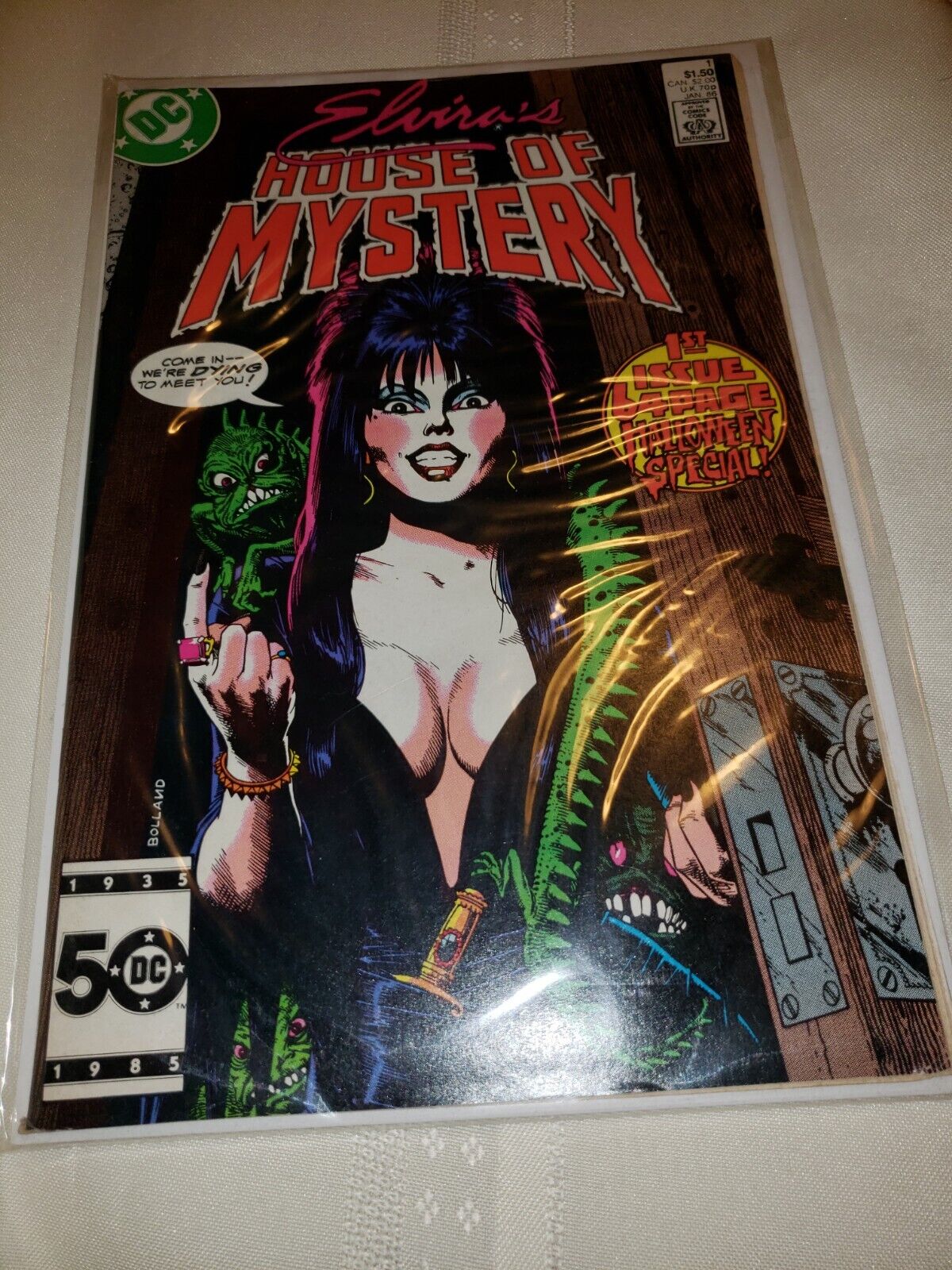 Elvira's House of Mystery #1, January 1986, Halloween Special Comic Book