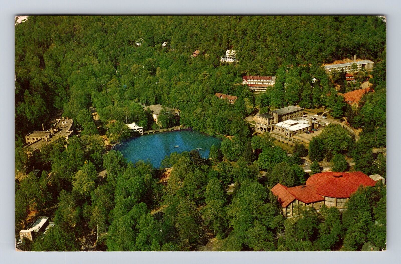 Montreat NC-North Carolina, Aerial Of Conference Grounds Vintage c1966 Postcard