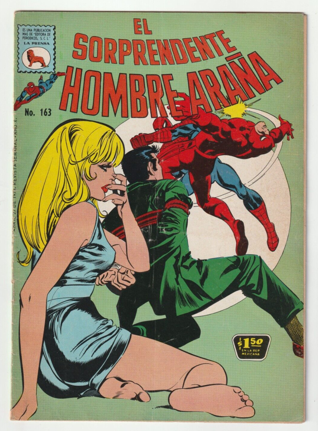 El Sorprendente Hombre Arana #163 Mexican Spider-Man 1973 - Gwen Stacy is alive