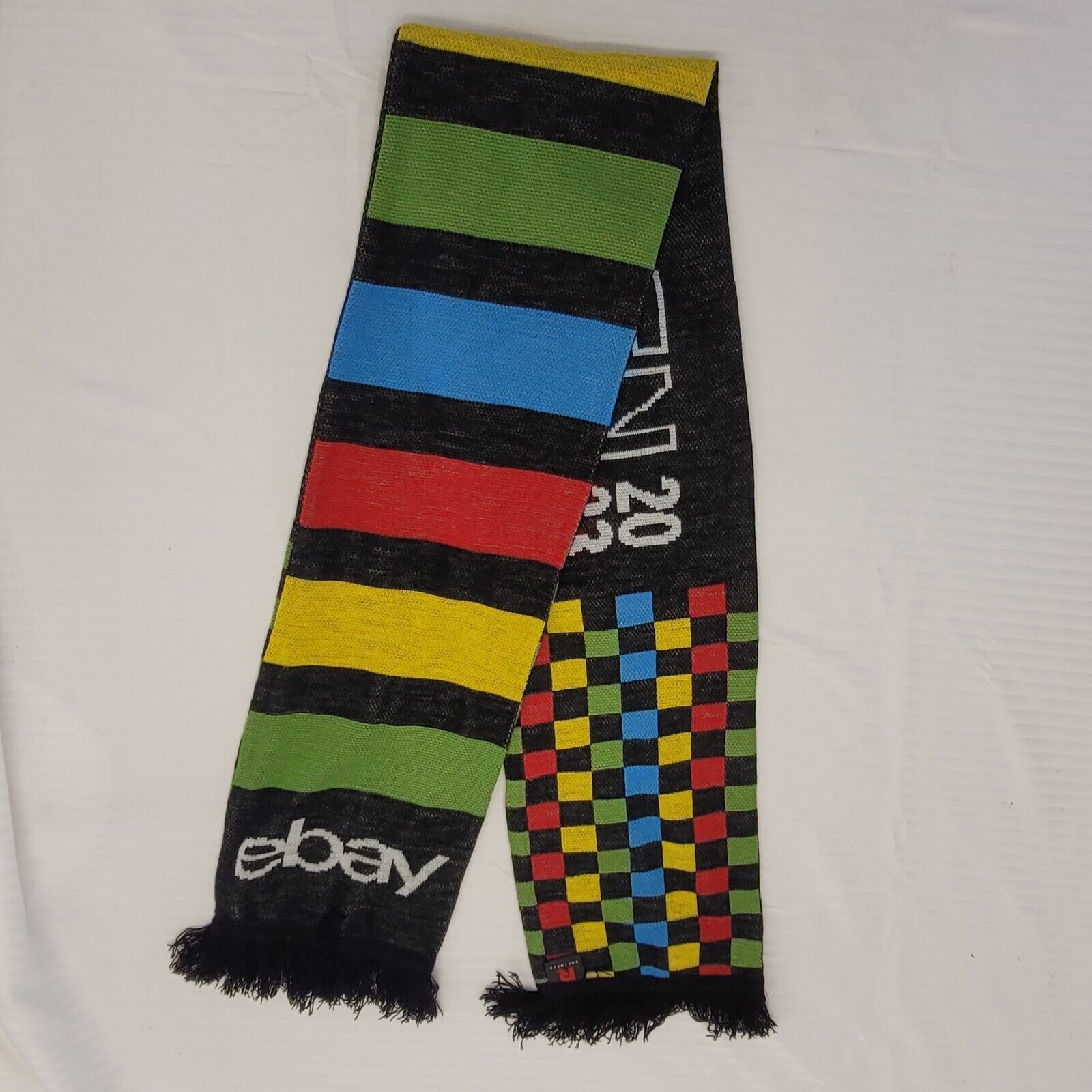 eBay Open 2023 Logo Fringed Scarf Branded eBayana Woven Double Thick 64\