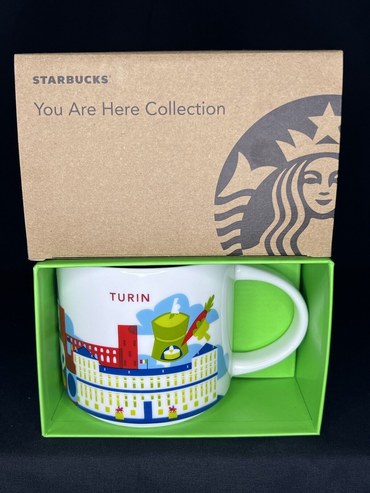 Starbucks Turin Italy You Are Here Series 14oz Mug New W/Box USA Seller