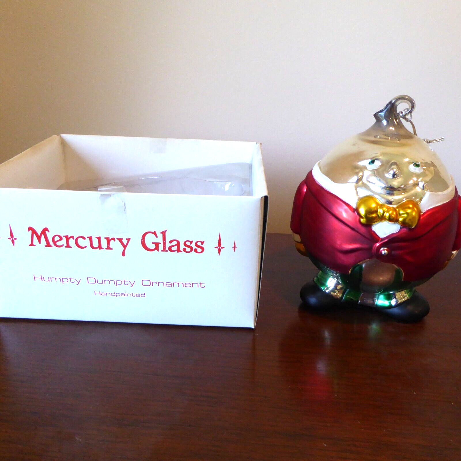 Department 56 Mercury Glass Ornament - Humpty Dumpty - Large 8\