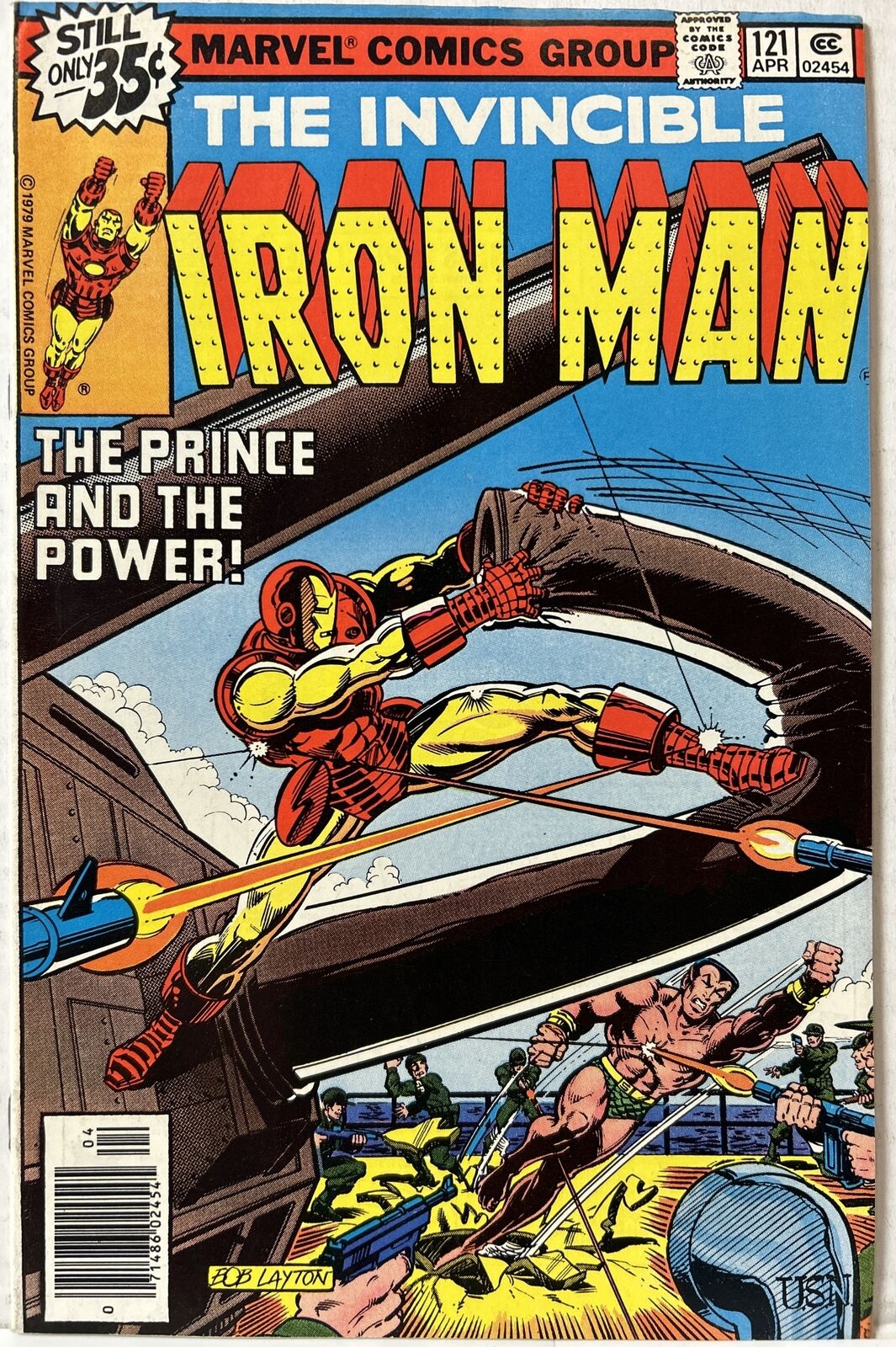The Invincible Iron Man #121 1979 Marvel Comics Group Namor Appearance *VF*