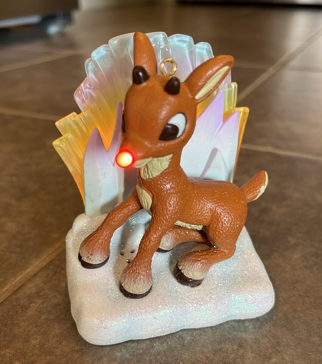 Carlton Cards Christmas Rudolph Reindeer Misfits Singing & Lights Ornament