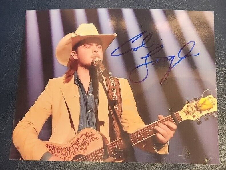 COLIN STOUGH SIGNED 8X10 PHOTO AMERICAN IDOL W/EXACT PROOF+COA COUNTRY SINGER B