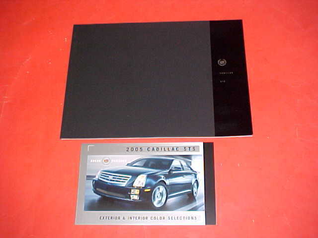 2005 CADILLAC STS DELUXE PRESTIGE BROCHURE CATALOG PAINT CHIPS LOT OF 2