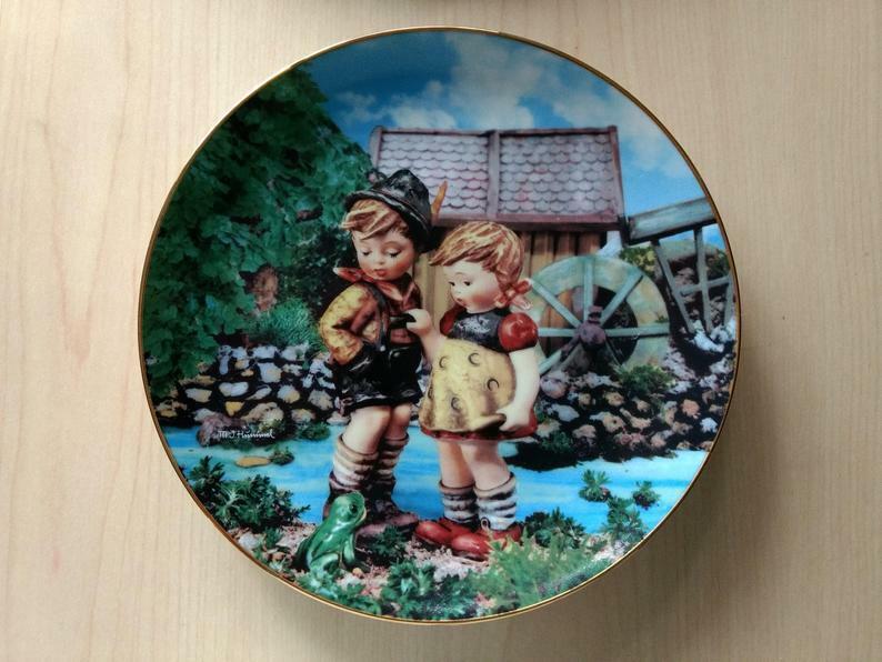 Hummel 1991 Vintage Collector Plate Danbury Mint Hello Down There