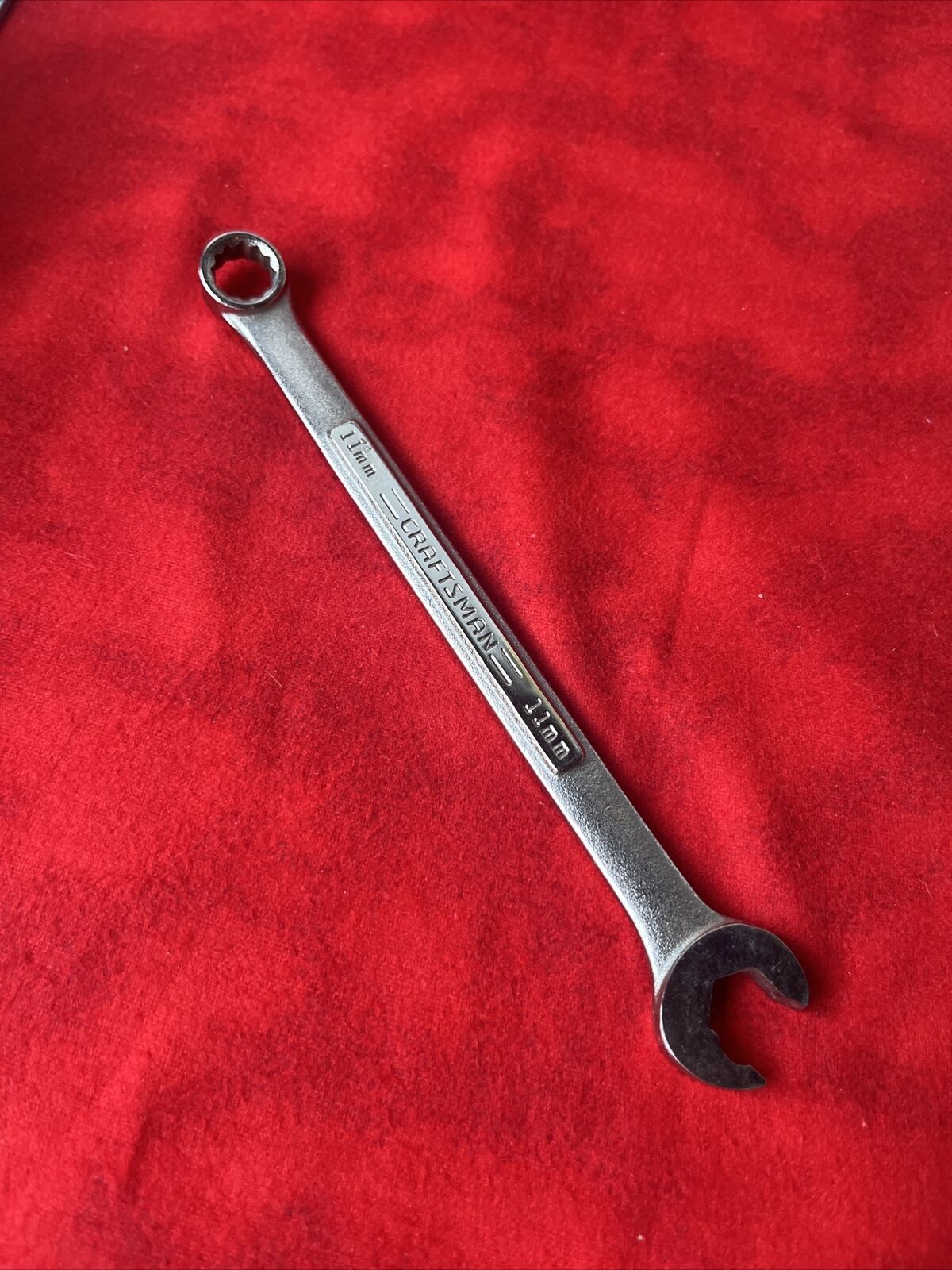 CRAFTSMAN -VA- 47953 COMBINATION WRENCH, 12 POINT, 11 mm, FORGED USA (t52)