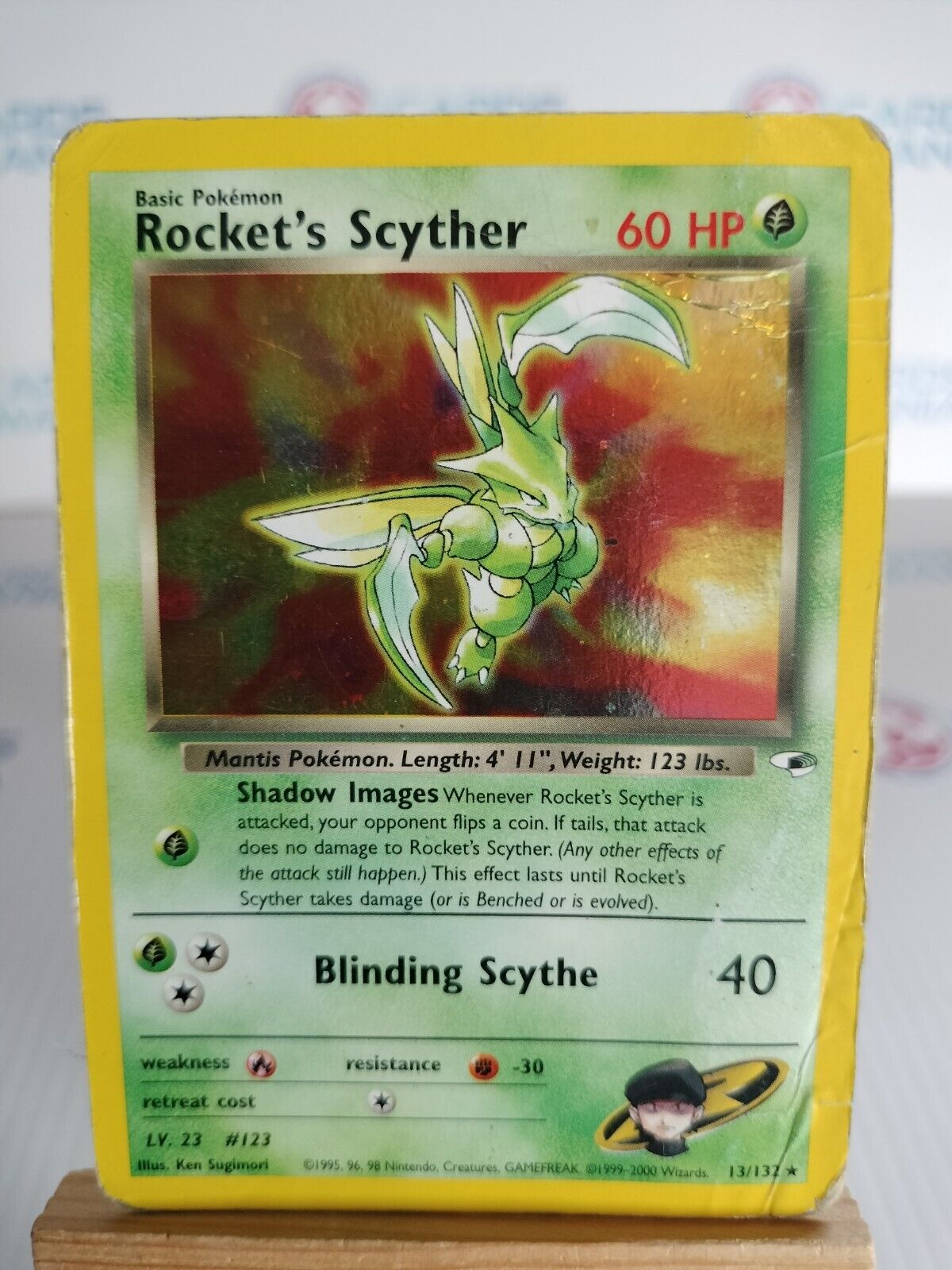 Pokemon Card Rocket\'s Scyther 13/132 Holo Rare Gym Heroes (16)