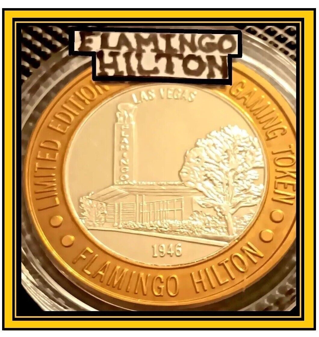 ● FLAMINGO HILTON, LV | SILVER STRIKE | $10 | GAMING TOKEN | 1946 ●