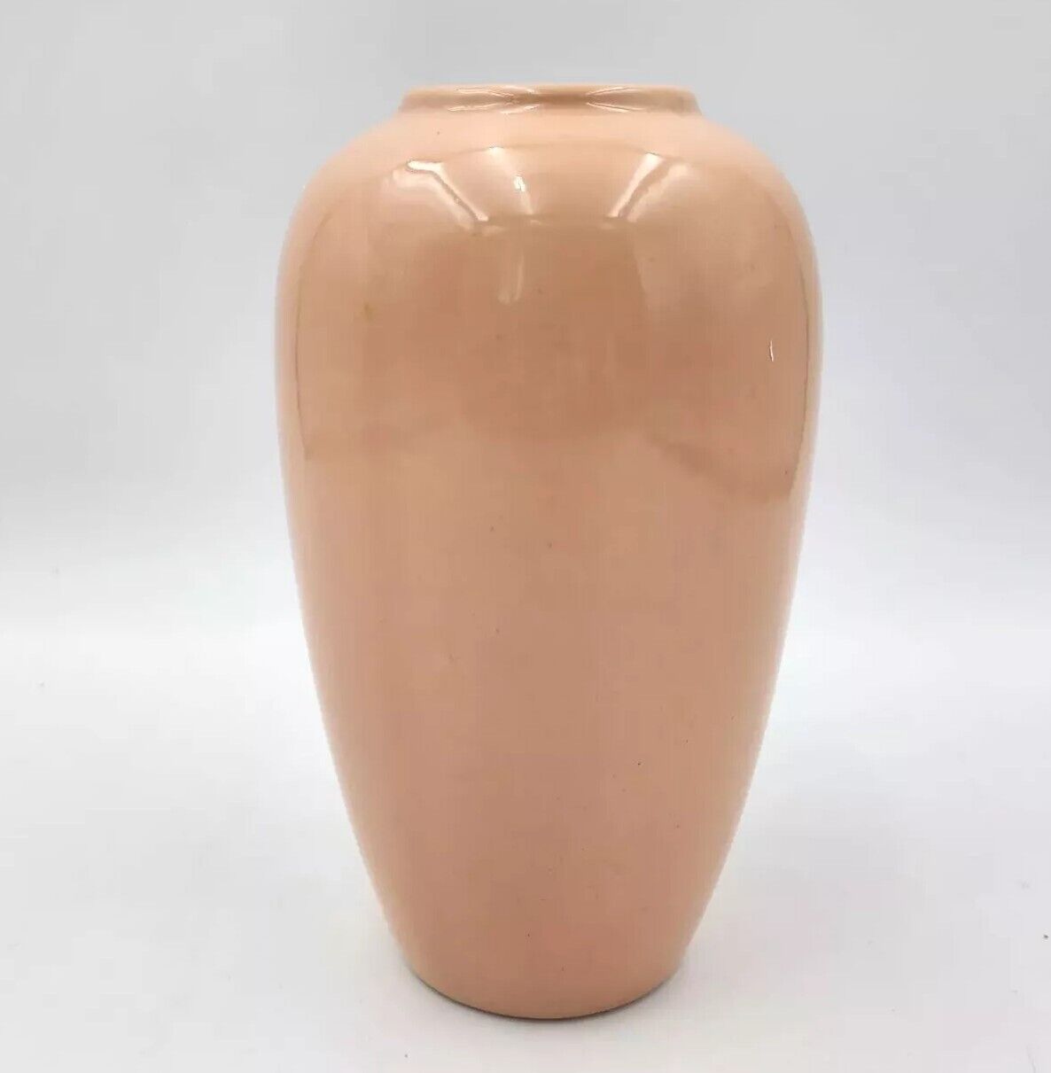 Vintage 1980s Haeger Pottery Oil Jar Vase #4304 Ceramic Mellon Art Deco 10\