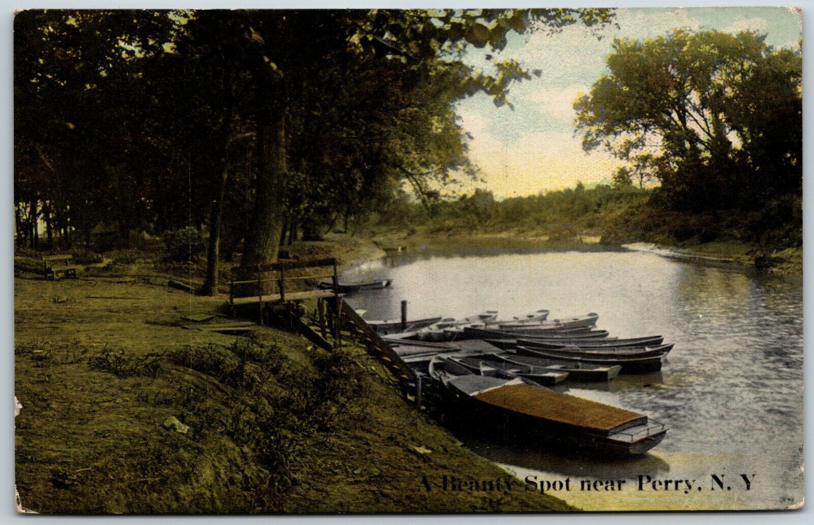 Beauty Spot near Perry, New York - Postcard