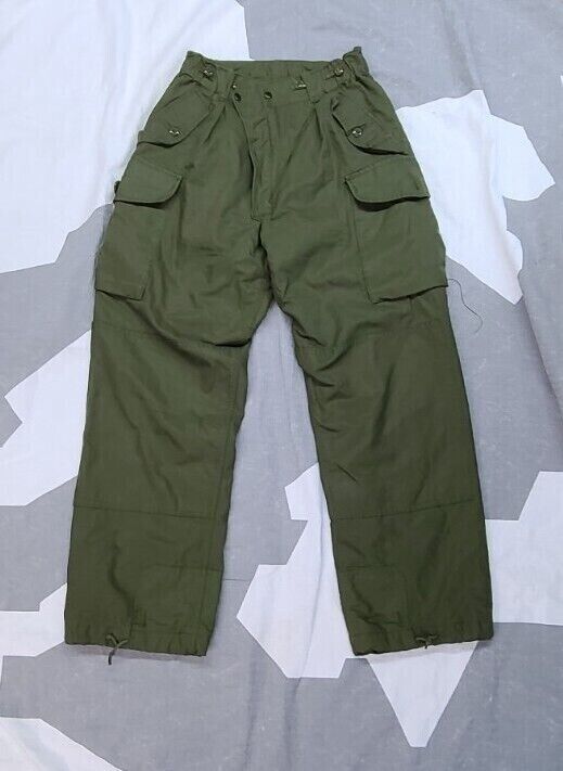 Canadian Forces army green cold weather bib trouser snow pants size 7030