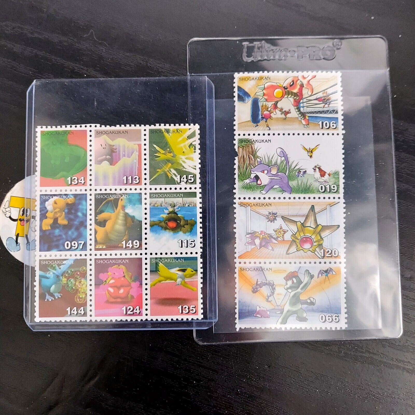 Pokemon Shogakukan uncut Stamps base set card Dragonite collection bundle lot