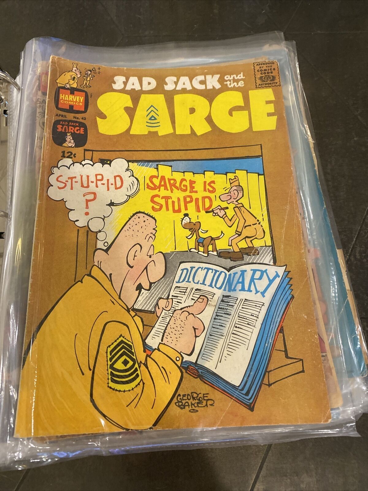 Sad Sack & the Sarge #42 Harvey Comics Silver Age George Baker Fred Rhodes