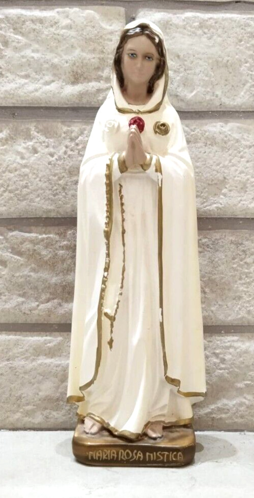 Ferrari Arrighetti Rosa Mystica Mystic Rose Statue Virgin Mary Mother of Jesus