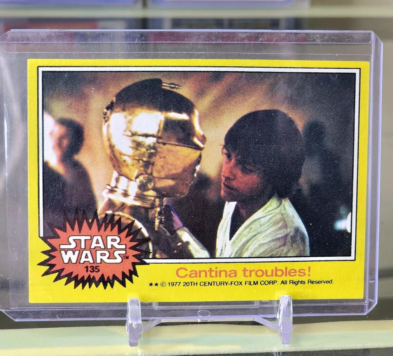 1977 Topps Star Wars Cantina Troubles #135 - C-3PO