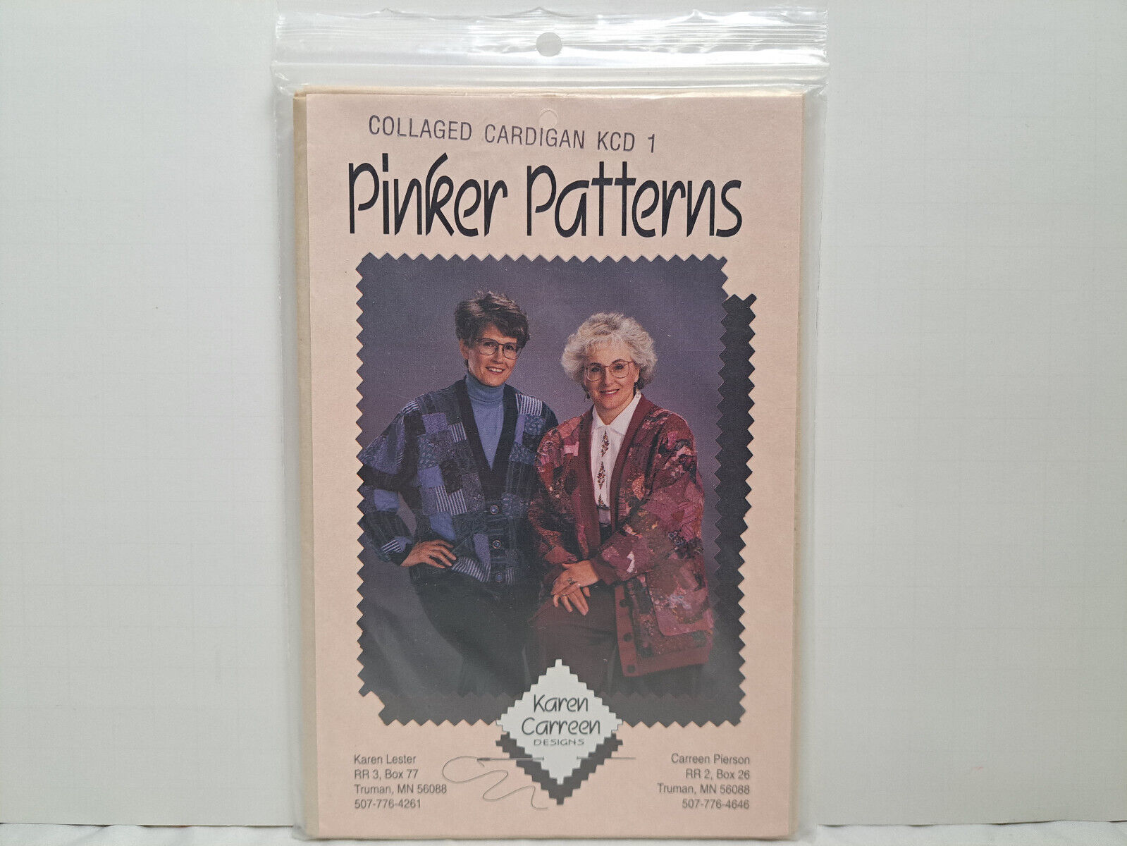 Karen Carreen Designs (Pinker Patterns) - Collaged Cardigan #KCD1 - Uncut