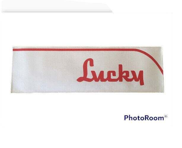 Vintage Lucky Stores Paper Hat 1970s Meat Grocery Store Supermarket UnWorn