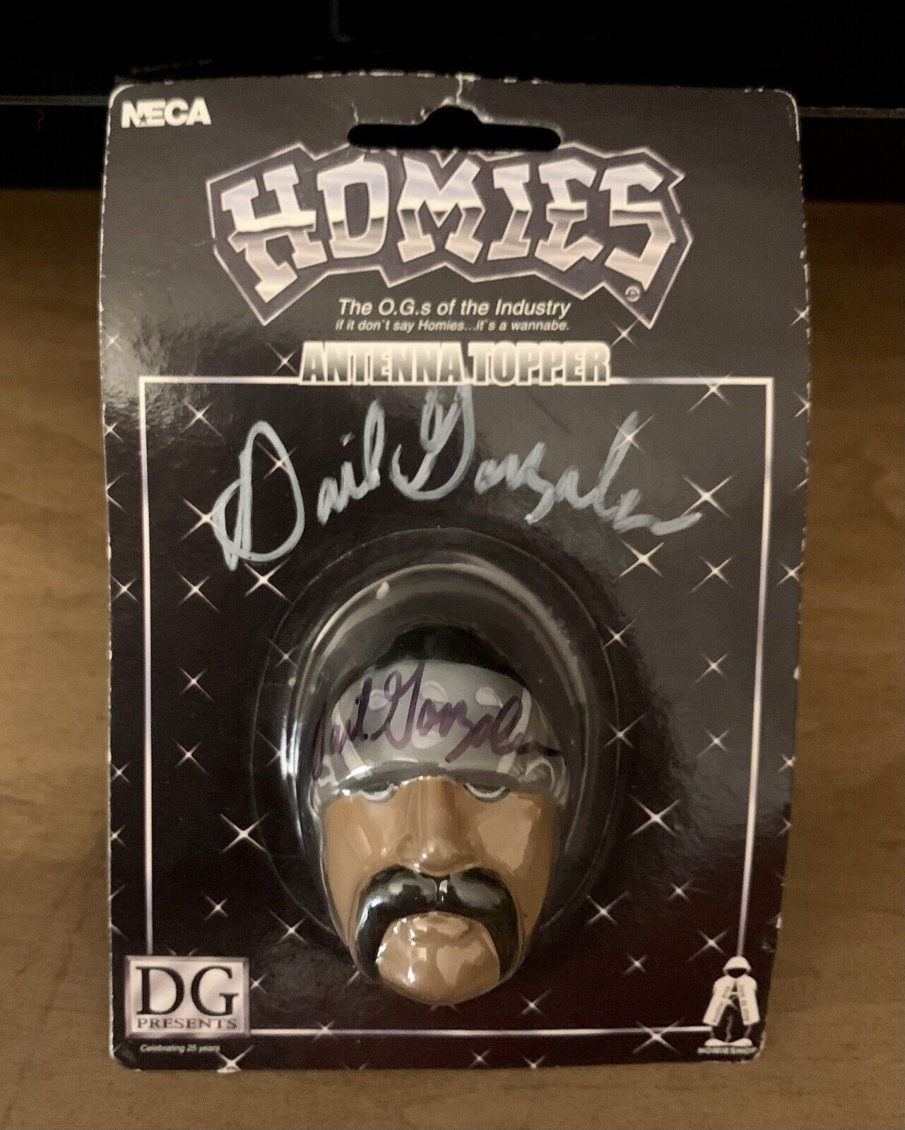 VHTF Homies 2004 Big Loco Antenna Top Double Signed By David Gonzales-Homie King