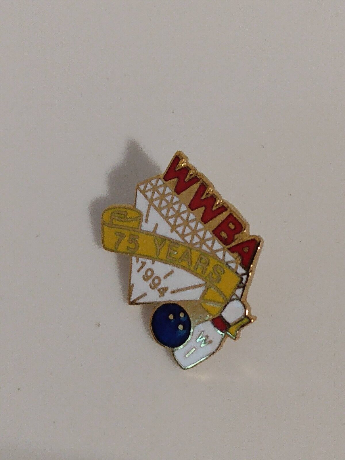 WWBA WI 75 Years 1994 Lapel Pin