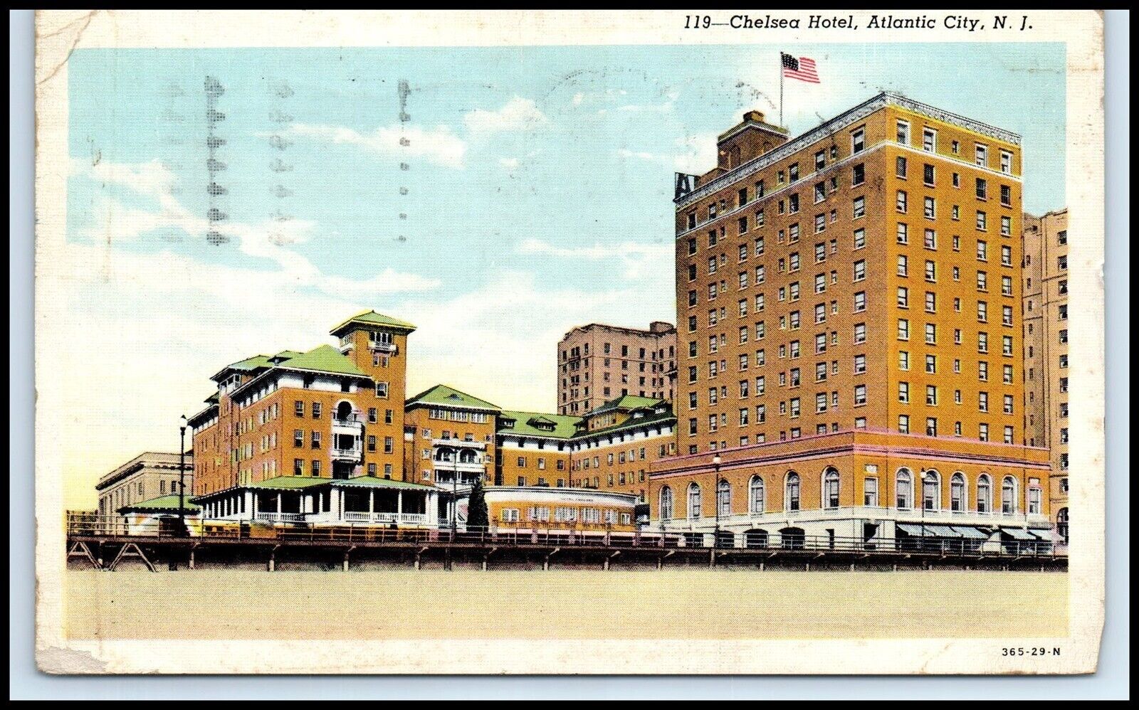 NEW JERSEY Postcard - Atlantic City, Chelsea Hotel F12