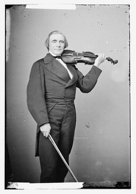 Ole Bull,Norwegian violinist,composer,performers,musicians,portraits,men,1855